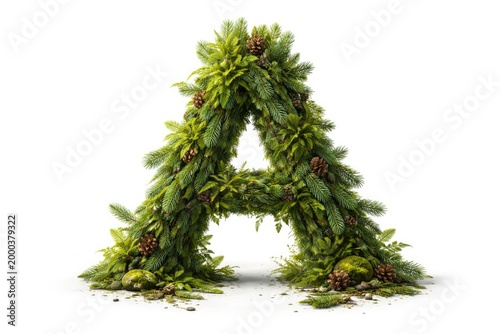 Nature themed capital A com...