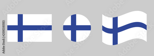 Finland national flags: rectangle circle waving with national republic official patriotism patriotic sovereignty government scandinavian northern representation