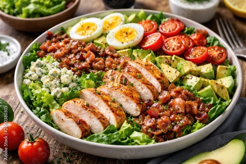 Fresh garden Cobb salad wit...