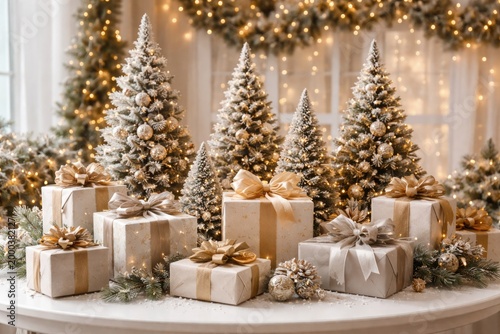 Festive winter holiday disp...
