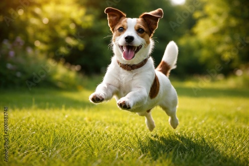 Happy jack russell terrier ...