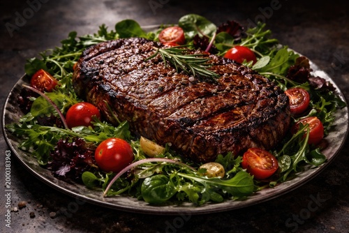 Flavorful grilled steak res...