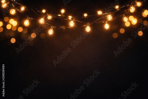 Bokeh effect light bulb gar...