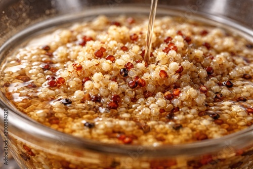 Chenopodium quinoa grains a...