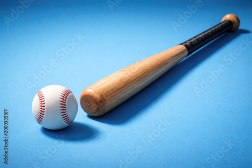 Isolated Bat and Ball for B...