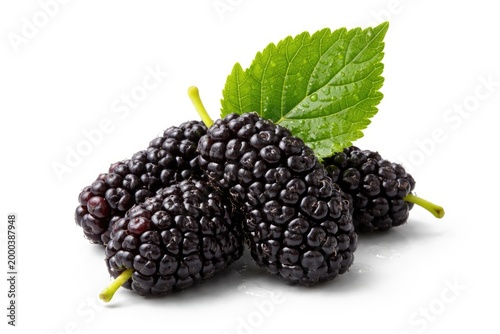 Fresh mulberry featuring on...