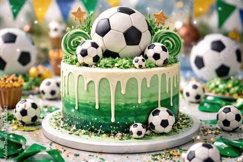 Cheerful celebration cake a...