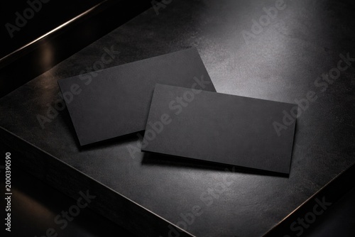 Double black business cards...