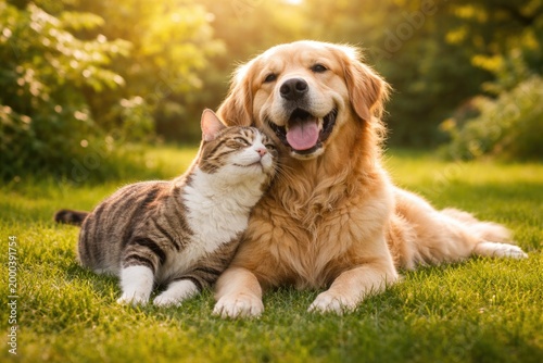 Cheerful canine and affecti...