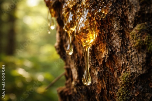 Nature closeup showing fres...