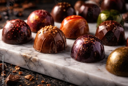 Detailed close up of chocol...