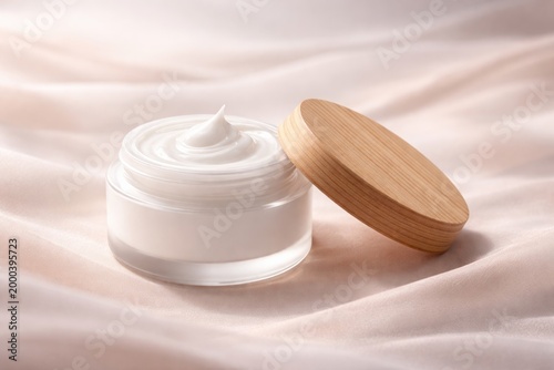 Opened skin care product sh...