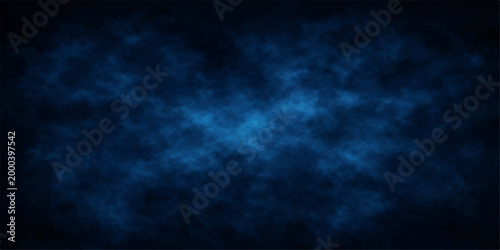 A mysterious blue cloud-like effect forming an abstract backdrop, adding an interesting visual.
