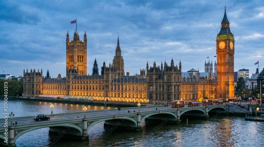 Fototapeta premium houses of parliament in london