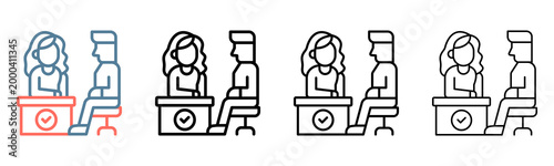 Consultant Icon Collection Set Different Style