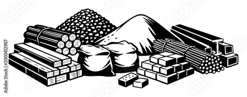 Supplies for the construction industry, offering a wide range of necessary materials for different building projects