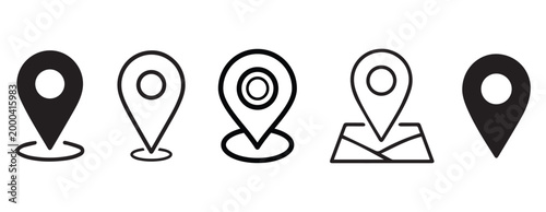 Cuadro en lienzo Location pin icon