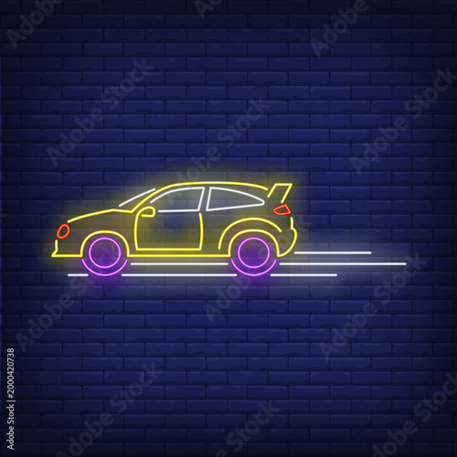Acceleration Concept: Dynamic Car Logo & Outline Art