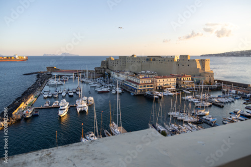 Obraz na plátně Veduta castel dell'ovo