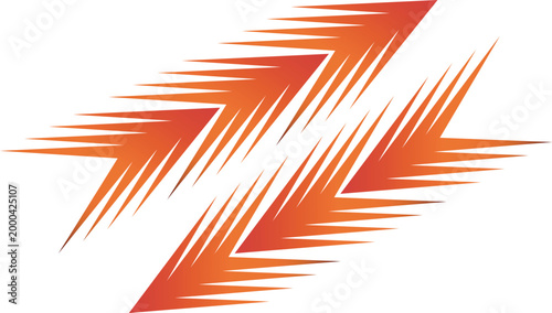 Blazing flame racing car sticker, dynamic abstract speed graphic transparent background