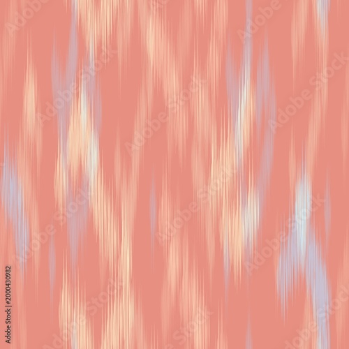 Hand-drawn Seamless Luxurious Classic Vertical Ikat Stripe Pattern for Textile