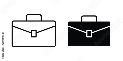 Briefcase icon pack, best for Graphic designs. Vector