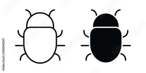 Bug icon pack, best for Graphic designs. Vector