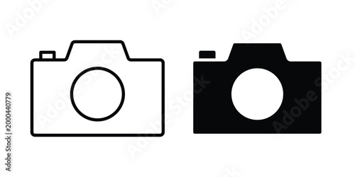 Camera icon pack, best for Graphic designs. Vector