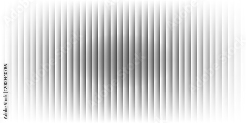 Transparent corrugated plastic ribbed glass background with abstract line patterns. 3D gradient light effects for retail windows or architectural panels. Vintage chrome reflections or polycarbonate.