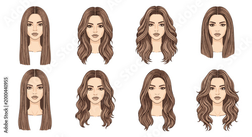 Portrait of a brunette woman headshot with long hair.