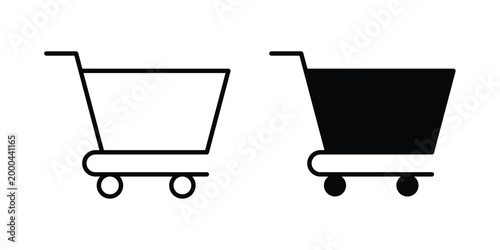Cart icon pack, best for Graphic designs. Vector