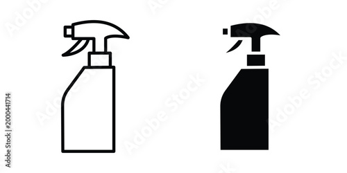 Cleaning spray icon pack, best for Graphic designs. Vector