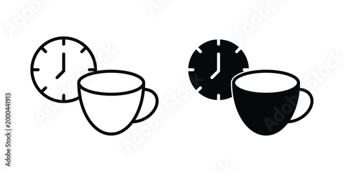 Coffee time icon pack, best for Graphic designs. Vector