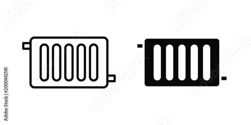 Conditioner heater icon pack, best for Graphic designs. Vector