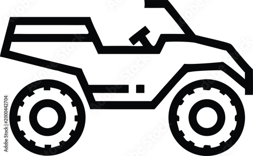 Rugged all terrain vehicle for off road adventures and extreme sports activities