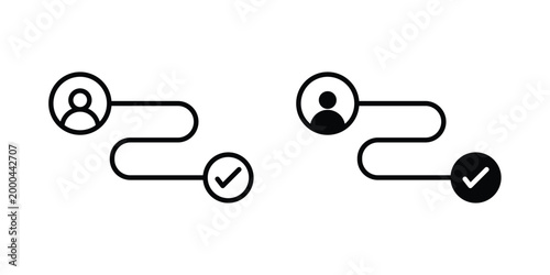 Obraz na płótnie Customer journey icon pack, best for Graphic designs. Vector