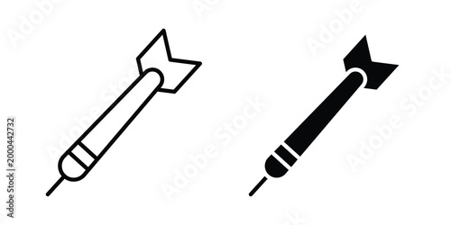 Darts icon pack, best for Graphic designs. Vector