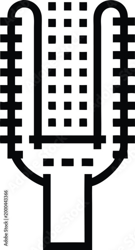 Professional vintage broadcast microphone icon for sound recording and communication applications