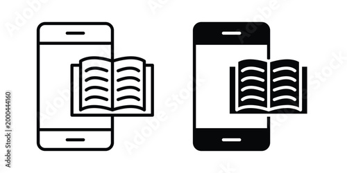Ebook icon pack, best for Graphic designs. Vector