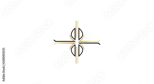Abstract Symmetrical Vector Logo Design
