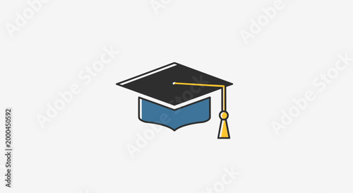 Vector Illustration of a Graduation Cap