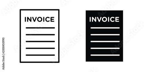 Invoice icon pack, best for Graphic designs. Vector