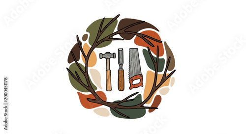 Autumn Tools Vector Illustration