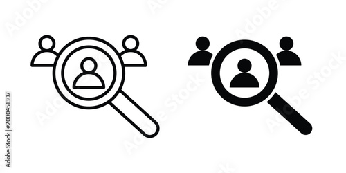 Job candidate icon pack, best for Graphic designs. Vector
