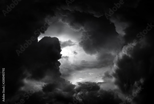 Hole in the Dramatic Clouds