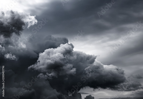 Tableau sur toile Dramatic Storm Clouds Background