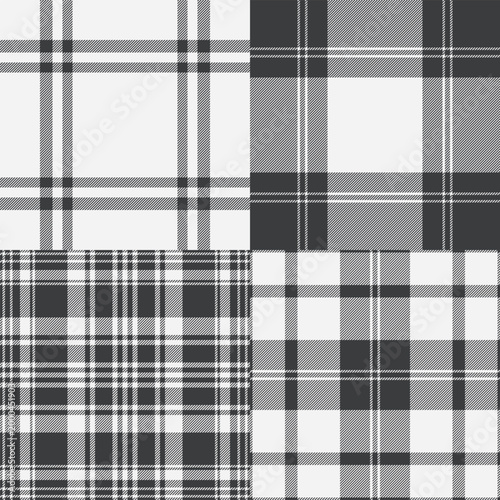 Plaid collection optimized for urban and contemporary fashion. The pack works for jackets, skirts, pants, and accessories. Vector artwork handles production sizes.
