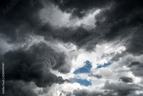 Dramatic Storm Clouds Background