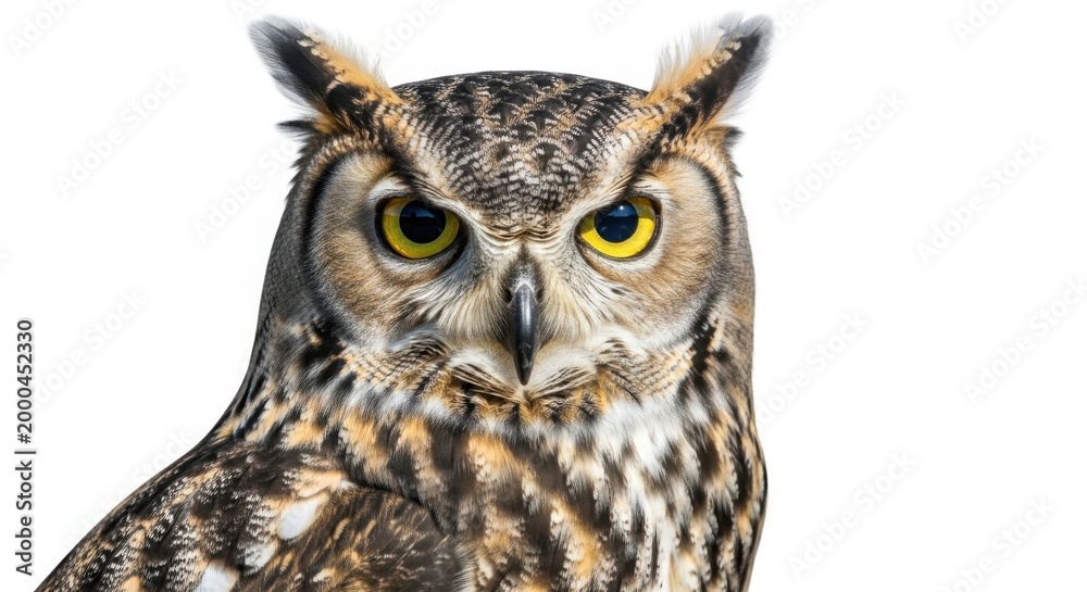Obraz premium Majestic Owl Portrait – Close up Wildlife Photography Image