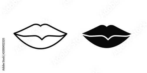 Lips icon pack, best for Graphic designs. Vector